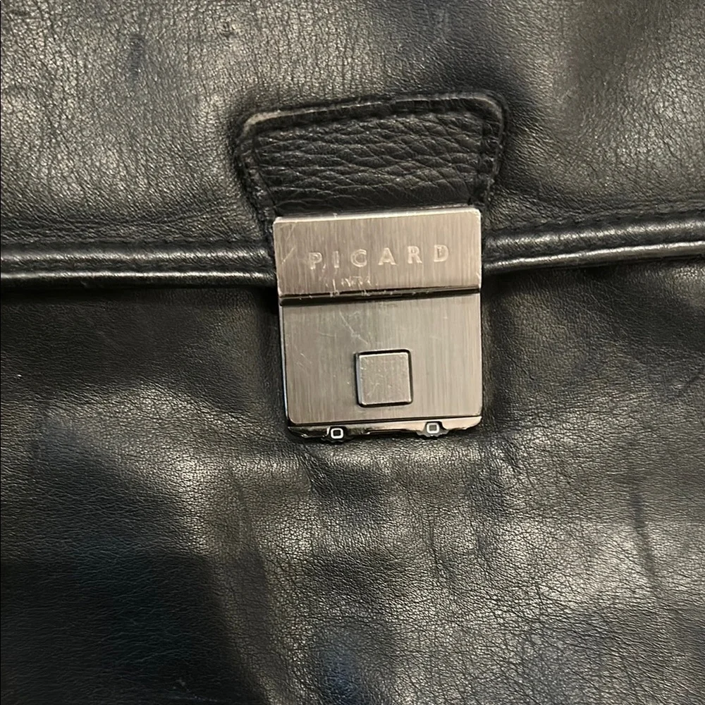 Picard Black Leather Briefcase - Picture 9 of 12